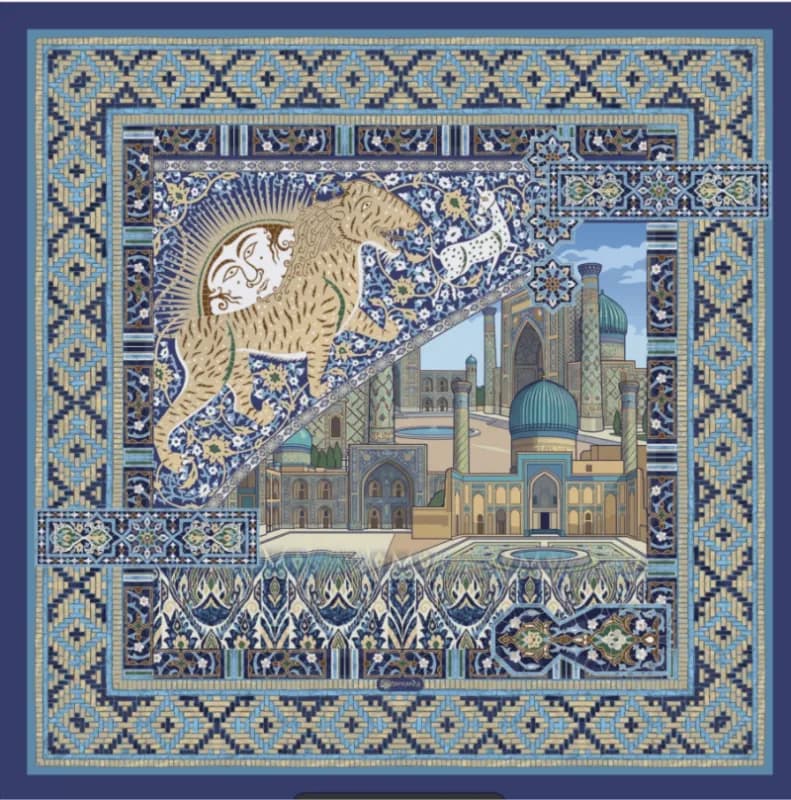 SAMARKAND шелковый платок,