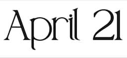April 21